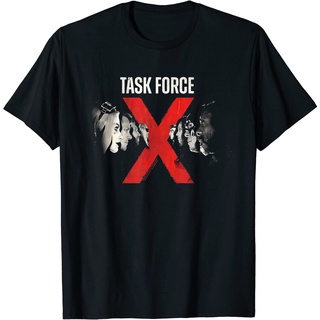 เสื้อยืดผ้าฝ้ายพรีเมี่ยม เสื้อยืด พิมพ์ลาย The Suicide Squad Task Force X สําหรับผู้ชาย