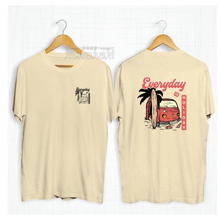 Everyday IS HOLIDAY Surfing Distro เสื้อยืด โอเวอร์ไซซ์ สําหรับผู้ชาย ผู้หญิง 30s