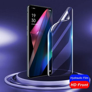 Back/Front Soft Fiber Clear Hydrogel Screen Film Protector Full Coverage For OPPO Find X3 Pro FindX3Pro