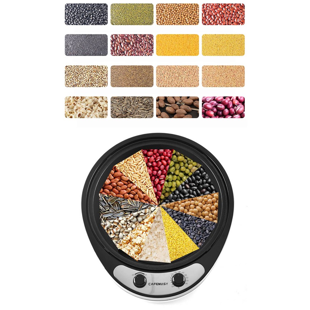 เครื่องคั่วเมล็ดกาแฟ เครื่องคั่วไฟฟ้า​ คั่วเมล็ดกาแฟ, คั่วธัญพืช, ถั่วลิสง, งา, ใบชา1800W