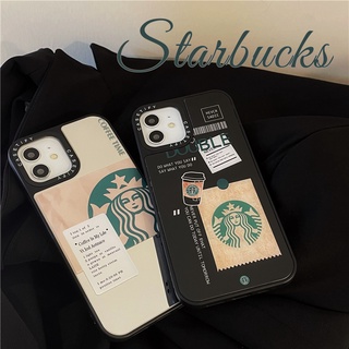 CASETiFY เคสโทรศัพท์ซิลิโคน Tpu แบบนิ่มกันกระแทกลายสตาร์บัคสําหรับ Iphone 13 Pro Max 12 11 Pro Max Xr X Xs Max 7/8 Plus Se2020