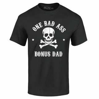 เสื้อยืดผ้าฝ้าย เสื้อยืด ผ้าฝ้าย พิมพ์ลาย One Bad Bonus Dad EPonof21MInfjh25