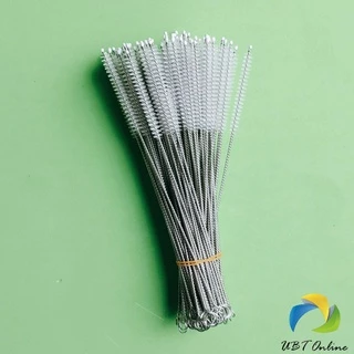UBT แปรงล้างหลอดดูด จุกนม ขนไนล่อน ไม่ทำให้เป็นรอย Stainless steel soft straw straw brush