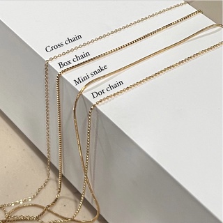 A.piece สร้อยแสตนเลส [stainless steel] สร้อยเปล่า simple necklace