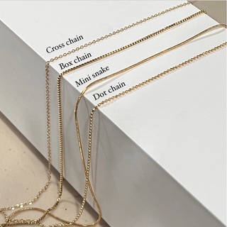 A.piece สร้อยแสตนเลส [stainless steel] สร้อยเปล่า simple necklace