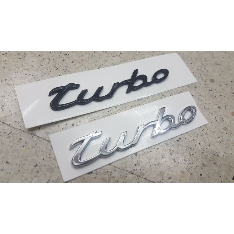 PORSCHE 911 TURBO S LOGO 3D  โลโก้ติดหลัง