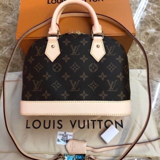 Louis Vuitton Alma BB mono original Leather  - งาน Hi-end1:1 หนังแท้เกรดดีสุด เหมือนที่สุดดีที่สุด รูปถ่ายงานขายจริงนะคะ