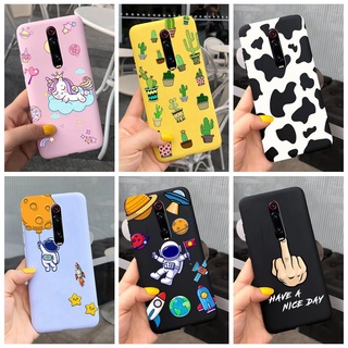 เคสโทรศัพท์มือถือ ซิลิโคนนิ่ม TPU ลายวัวนมนักบินอวกาศน่ารัก สําหรับ Xiaomi Mi 9T Mi9T Pro Xiaomi Redmi K20 K 20 Pro