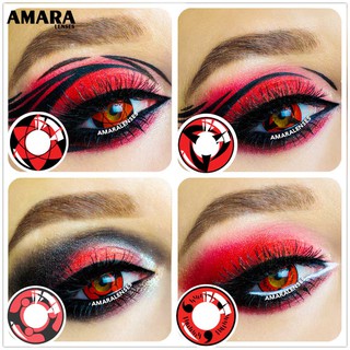 AMARA LENSES 1 pair (2 pieces) Naruto color contact lens cosplay Halloween cosmetic contact lens variation red