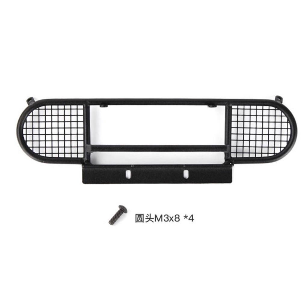 1/10 RC Crawler TRX4 Rc4Wd D90 D110 Defender Camel Trophy Design กันชนหน้าโลหะ