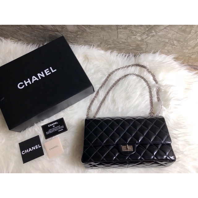 Chanel Reissue 226 Black Patent Holo 13xxx