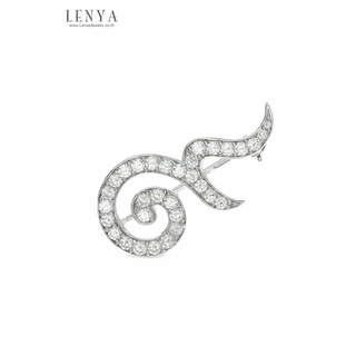 Lenya Jewelry เข็มกลัดมหามงคล เลข ๙ แห่งสยาม ตัวเข็มกลัดทำขึ้นจากเงินแท้ 925 ชุบโรเดี่ยม