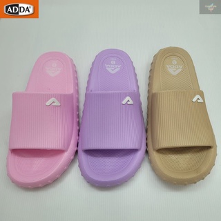 ADDA รองเท้าแตะ รองเท้าลำลอง แบบสวม รุ่น 57601-W1 สีครีม/สีม่วง/สีชมพู SIZE 4-6