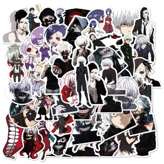 Japan anime Tokyo Ghoul Sticker สติกเกอร์ กันน้ำ รูปแบบที่แตกต่างกัน 50 ชิ้น โตเกียว กูล