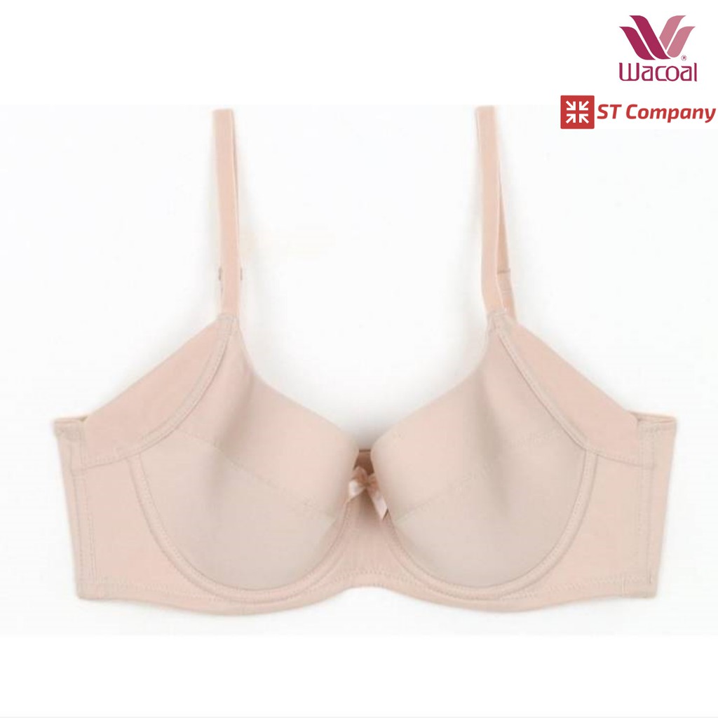เสื้อใน Wacoal Basic Bra รุ่น WB9920 สีเนื้อ 4/5 cup เสริมโครง เสริมฟองบาง ช่วยเก็บกระชับทรง เก็บเนื