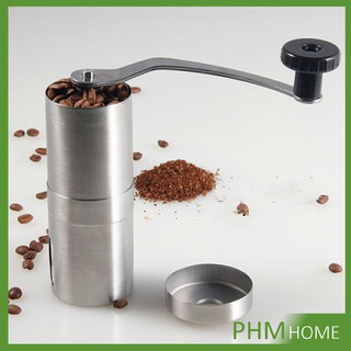 เเครื่องบดกาแฟแบบมือหมุน MiNiเครื่องบดกาแฟ  ขพกพาสะดวก นาดกระทัดรัด พManual coffee grinder