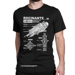 เสื้อยืด ผ้าฝ้ายแท้ พิมพ์ลายมังงะ Rocinante Specs The Expanse สไตล์ฮาราจูกุ แฟชั่นสําหรับผู้ชายS-5XL