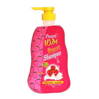 Pureen Kids Yogurt Shampoo เพียวรีนแชมพู กลิ่นสตอเบอร์รี่ 750 มล.