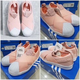 รองเท้า Adidas Superstar Slip On สีชมพู ของแท้