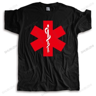 ถูกสุดๆเสื้อยืด ผ้าฝ้าย พิมพ์ลาย Emergency Medical Care First Responder แฟชั่นฤดูร้อน สําหรับผู้ชาย