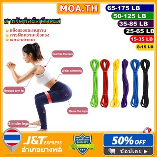 ยางยืดออกกำลังกายแรงต้าน ยางยืดออกกำลังกาย⭕⭕⭕TRAINING BAND BY DECATHLON ยางยืดกล้ามเนื้อ 5 ระดับ (8-56 Kg)