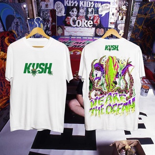 เสื้อ COD KUSH ด้านหน้าและด้านหลังเสื้อยืดพิมพ์ขนาดใหญ่ผู้ชายแฟชั่นผู้หญิง Unisex เสื้อยืดกีฬาT ])m