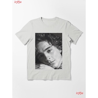 New Timothee Chalamet Essential T-Shirt ผู้หญิง ดพิมพ์ลาย ดผ้าเด้ง คอกลม cotton ความนิยม discount Unisex