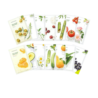 แผ่นมาส์กหน้า 14สูตร เนเจอร์รีพับบลิค Korea Nature Republic Real Nature Mask Sheet มาส์กหน้า ลดริ้วรอย Rojukiss ชีทมาส์ก