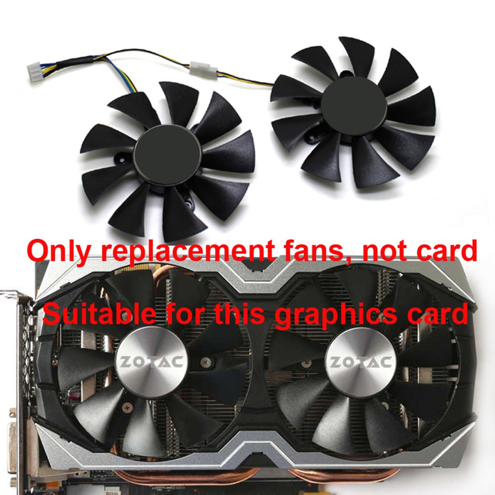 85mm GA91S2H GFY09010E12SPA 4Pin VGA Cooler Fan Replace For ZOTAC AMP