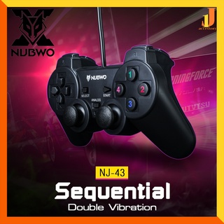 Nubwo NJ-43 Sequential Gaming Controller จอยสติ๊กสำหรับเล่นเกม ระบบสั่นสองชั้น เพิ่มความสมจริงในการเล่น ✔รับประกัน 1 ปี