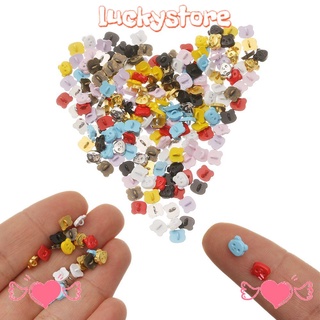 Lucky กระดุมตุ๊กตาแพนด้าจิ๋ว น่ารัก DIY สําหรับตกแต่งเสื้อผ้าตุ๊กตา 20 ชิ้น