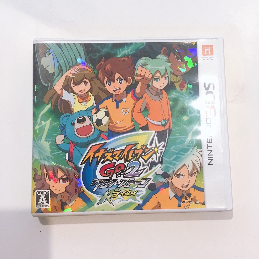 ์Nintendo 3DS Inazuma Eleven Go 2 ภาค Chrono Stone ตลับเกม งานกล่องของครบ