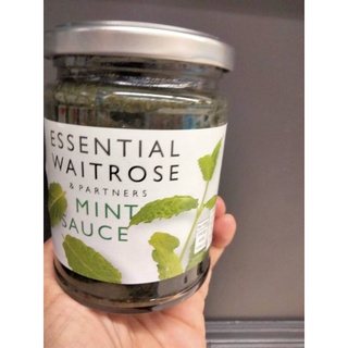 Essential Waitrose  Mint Sauce ซอสมิ้นท์ สาหรับ เนื้อแกะ เวทโทรส 275 กรัม