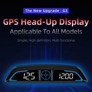 G3 GPS HUD Heads Up Display เครื่องวัดความเร็วรถยนต์ สมาร์ทดิจิทัล เตือนภัย อุปกรณ์อิเล็กทรอนิกส์ในรถยนต์ สําหรับรถยนต์ทุกรุ่น