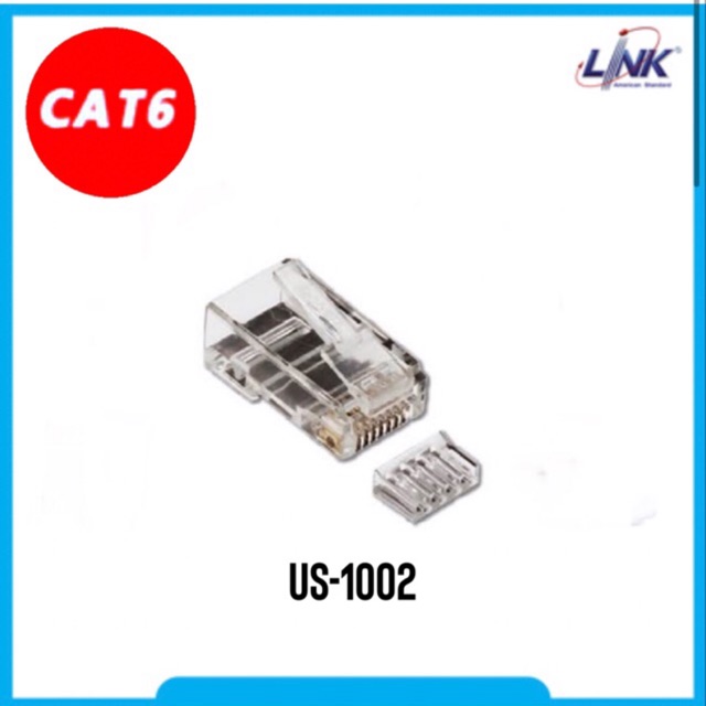 หัวแลน LINK US-1002 : CAT6 RJ45 หัวแลน (1ถุง/10ตัว) Original