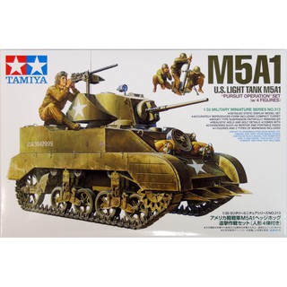 Tamiya 1/35 TA35313 M5A1 W/4 FIGURES