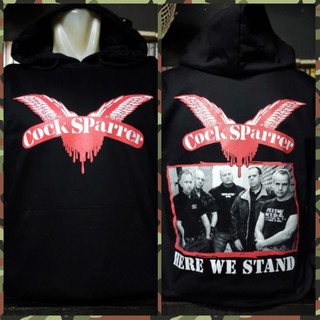 เสื้อกันหนาวเสื้อฮู้ดดี้เสื้อกันหนาว Cock Sparrer (Here We Stand)