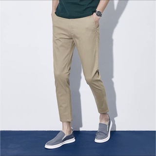 กางเกงชิโน่ ทรงกระบอกเล็ก SLIM FIT LONDON CHINO PANTS RALPH T กางเกงขายาวผู้ชาย