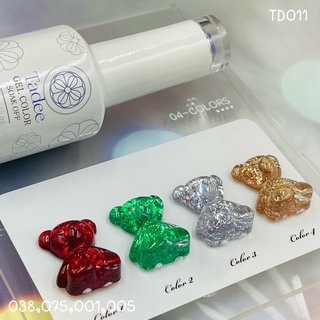 TD011 สีกลิตเตอร์ 4สี Tadee