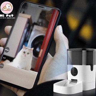 Smart Pet Feeder ป้อนสัตว์เลี้ยงอัตโนมัติป้อนแมวสุนัขป้อนอัตโนมัติด้วยกล้องลดลงการจัดส่งสินค้า DUC-4LW