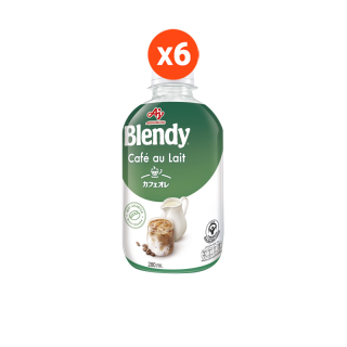 [ส่งฟรี!] Blendy Cafe au Lait 280 ml. x6 เบลนดี้ คาเฟโอเล 280 มล x6