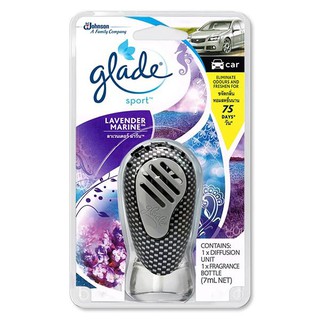 Glade เกลด สปอร์ต น้ำหอมปรับอากาศรถยนต์ กลิ่นลาเวนเดอร์ มารีน 7 มล. (8850175016052)