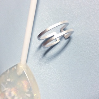 Two line ring (Matte)