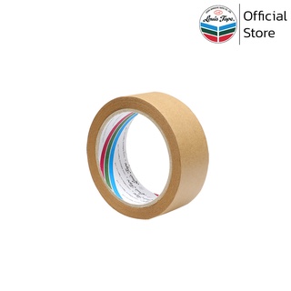 LOUIS TAPE เทปติดกรอบรูป กระดาษกาวย่น(M285) 1 1/2 นิ้ว x 30หลา สีน้ำตาล (8 ม้วน/แพ็ค)