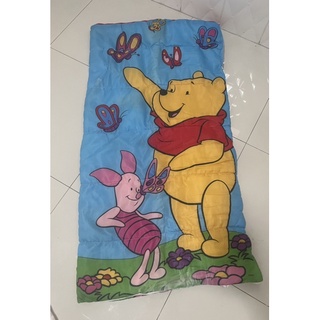 ถุงนอนเด็ก Vintage Disney Winnie The Pooh Sleeping Bag Made In USA มือสอง