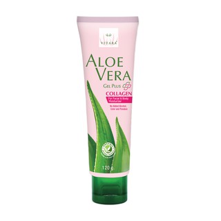 ลดล้างสต็อก VITARA ALOE VERA GEL PLUS COLLAGEN 120 กรัม 1 หลอด ไวทาร่า เจลว่านหางจระเข้ ผสม คอลลาเจน