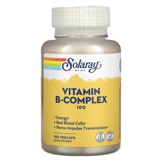 แพคเกจใหม่ Solaray, B-Complex B100 วิตามินบีรวม