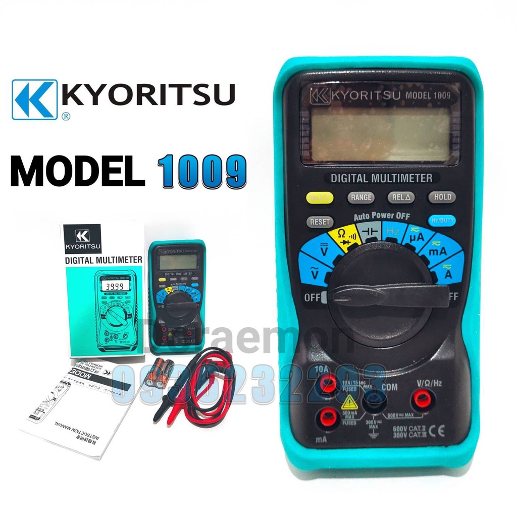 KYORITSU รุ่น 1009 ของเเท้ 100% มิเตอร์วัดไฟ ดิจิตอลมัลติมิเตอร์ Digital Multimeter