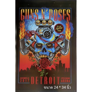 โปสเตอร์วงดนตรี วินเทจ Guns N’Roses