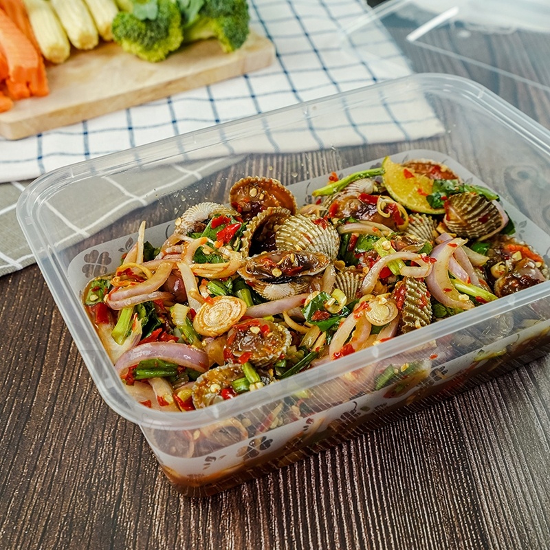 1500ml (ลัง150ใบ) กล่องอาหารพลาสติกเดลิเวอรี่ ขนาด 1500ml พร้อมฝา ใช้แล้วทิ้ง - รูปที่ 5